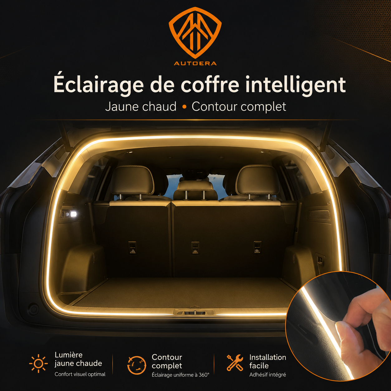 Éclairage de Coffre Intelligent
