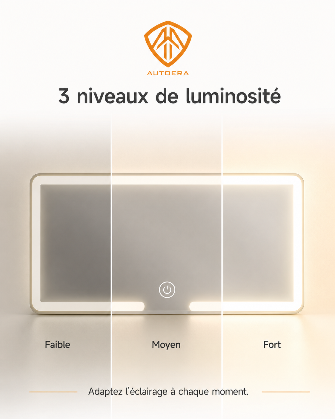 Rétroviseur intelligent avec écran tactile