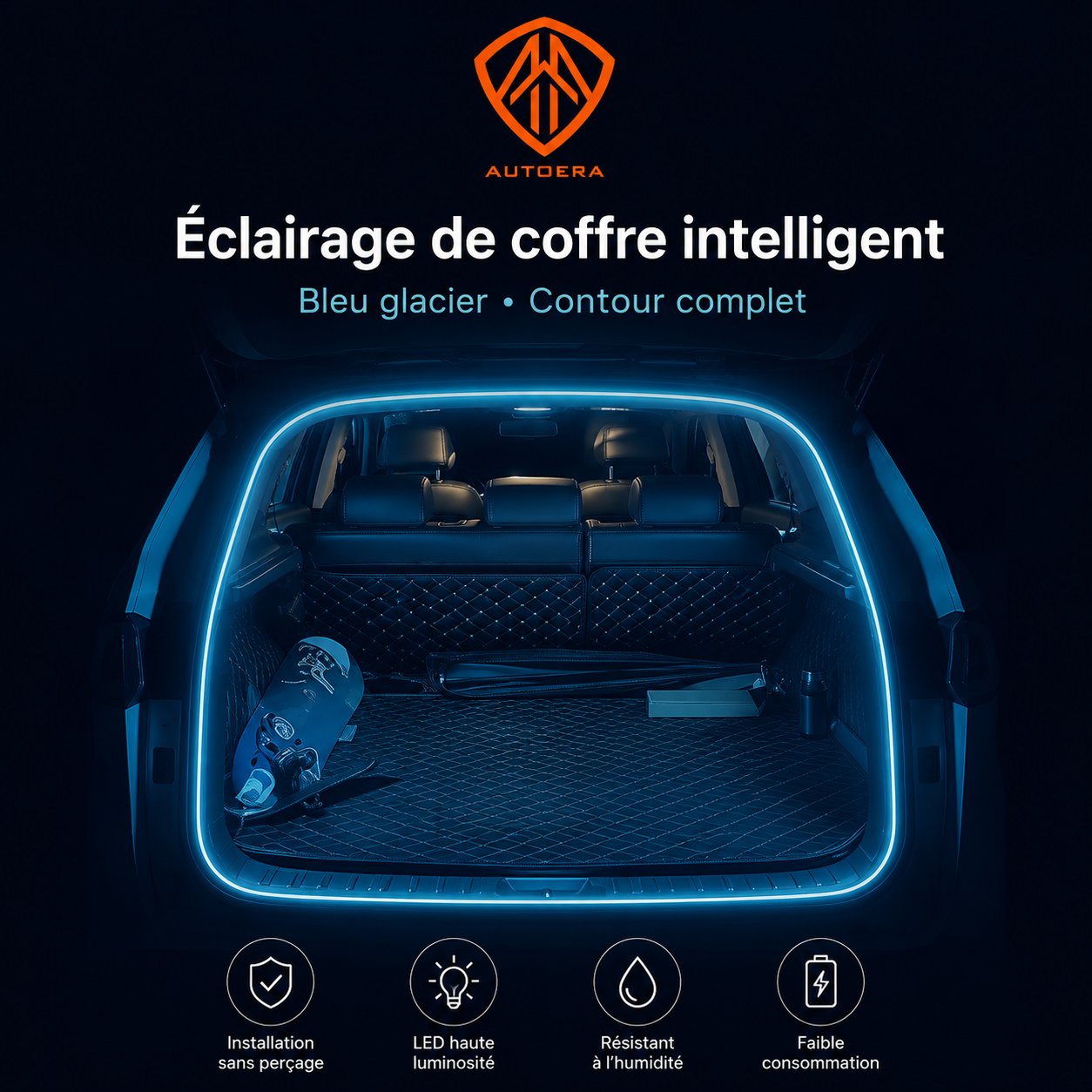Éclairage de Coffre Intelligent