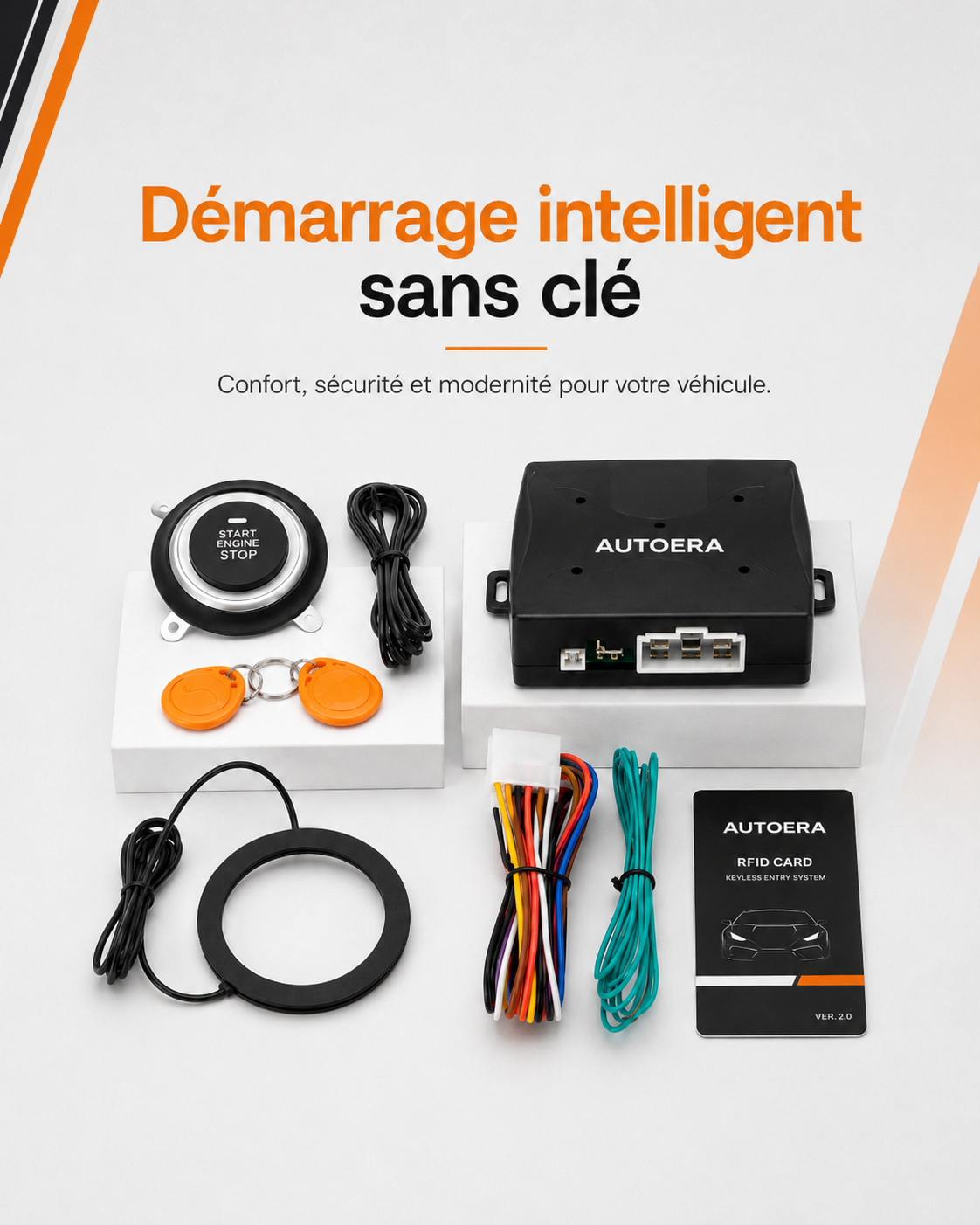 Kit bouton Start/Stop + RFID intelligent